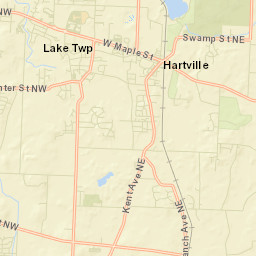 Hartville Ohio Street Map