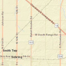 Snodes Ohio Street Map