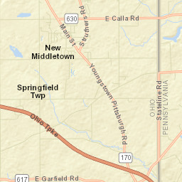 New Middletown Ohio Street Map