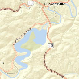 Curwensville Street Map