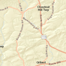 Effort Street Map