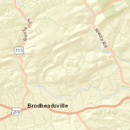 Brodheadsville Street Map