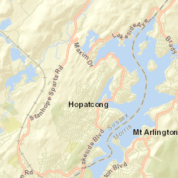 Hopatcong Hills Street Map