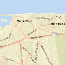 Sound Beach New York Street Map