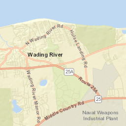 Wading River New York Street Map