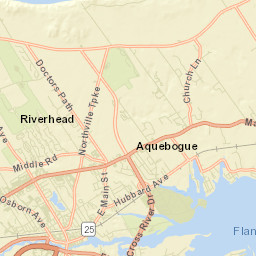 Riverhead New York Street Map