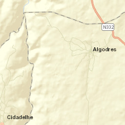 Algodres Street Map