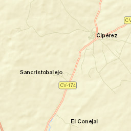 Cipérez Street Map