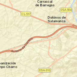 Doñinos de Salamanca Street Map