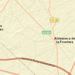 Aldeaseca de la Frontera Street Map