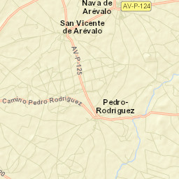 San Vicente de Arévalo Street Map