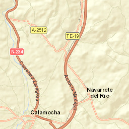 Calamocha Street Map
