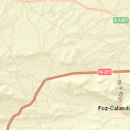 Foz-Calanda Street Map