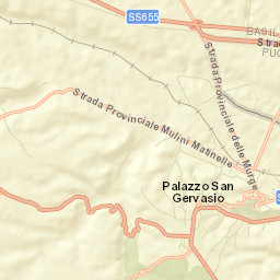 Palazzo San Gervasio Street Map