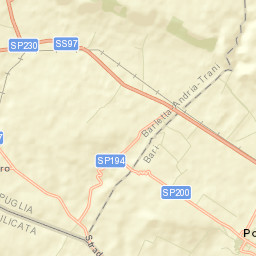 Poggiorsini Street Map