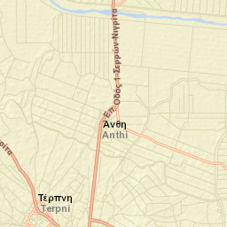 Terpní Street Map