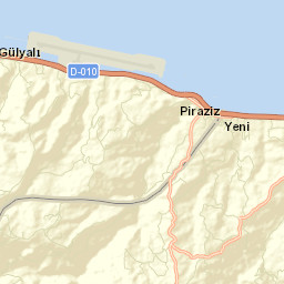 Gülyalı İlçesi Street Map
