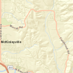 McKinleyville California Street Map