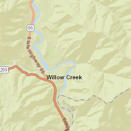 Willow Creek California Street Map