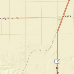 Peetz Colorado Street Map