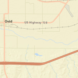 Ovid Colorado Street Map