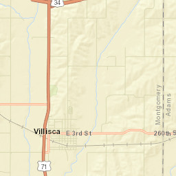 Villisca Street Map