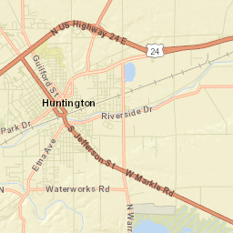 Huntington Street Map