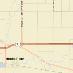 Middle Point Ohio Street Map