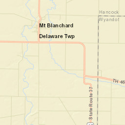 Mount Blanchard Ohio Street Map