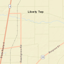 Ridgeton Ohio Street Map
