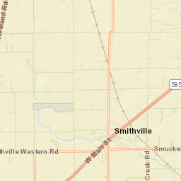 Smithville Ohio Street Map