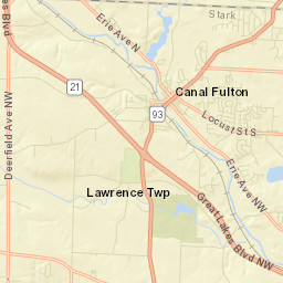 Urban Hill Ohio Street Map