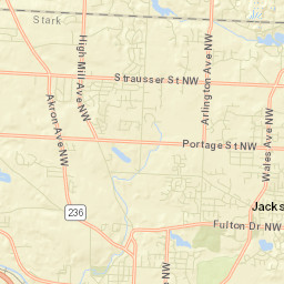 McDonaldsville Ohio Street Map