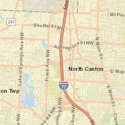 North Canton Ohio Street Map