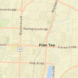 1668-1700 55th Street Northeast, Canton Street Map