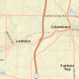 Washingtonville Ohio Street Map