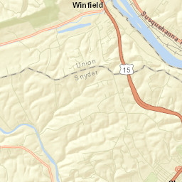 Shamokin Dam Street Map