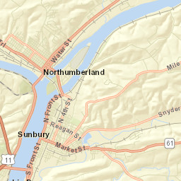 State Highway 61, Sunbury, PA 17801 Street Map