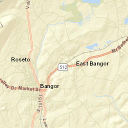East Bangor Street Map
