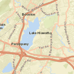 Mountain Lakes Street Map