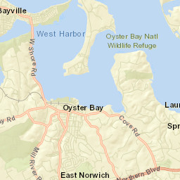 Oyster Bay New York Street Map