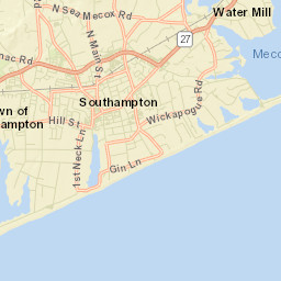 Water Mill New York Street Map