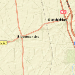 Sanchidrián Street Map
