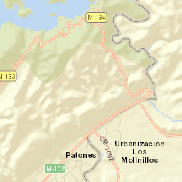 Patones Street Map