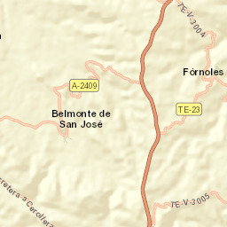 Fórnoles Street Map