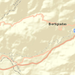 Bortigiadas Street Map