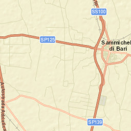 Sammichele di Bari Street Map