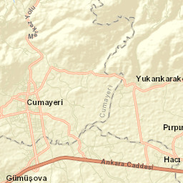 Cumayeri İlçesi Street Map