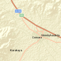 Gümüşhacıköy Street Map