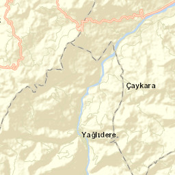 Yağlıdere İlçesi Street Map